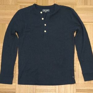 Bonobos Navy Waffle Henley